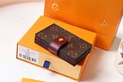 Louis Vuitton Card Holder Monogram In Wine M69761 Size 10x8x2cm - 5
