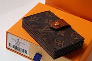 Louis Vuitton Card Holder Monogram In Wine M69761 Size 10x8x2cm - 3