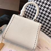 Delvaux Brilliant MM Surpique In White Rodeo Calf Size 20x12x15cm - 6