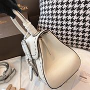 Delvaux Brilliant MM Surpique In White Rodeo Calf Size 20x12x15cm - 5