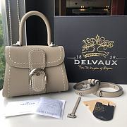 Delvaux Brilliant MM Surpique In Grey Rodeo Calf Size 20x12x15cm - 1
