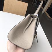Delvaux Brilliant MM Surpique In Grey Rodeo Calf Size 20x12x15cm - 3