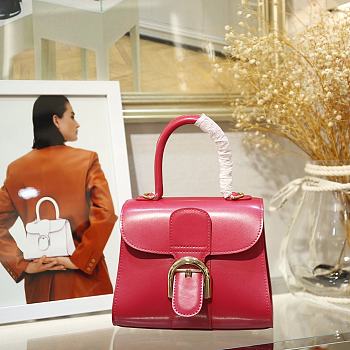 Delvaux Brilliant Mini In Red Box Calf Size 20x12x15cm