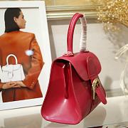 Delvaux Brilliant Mini In Red Box Calf Size 20x12x15cm - 2