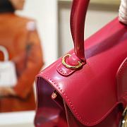Delvaux Brilliant Mini In Red Box Calf Size 20x12x15cm - 3