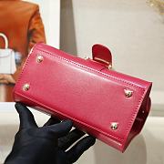 Delvaux Brilliant Mini In Red Box Calf Size 20x12x15cm - 6