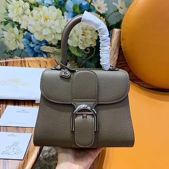 Delvaux Brilliant Mini In Grey Box Calf Size 20x12x15cm