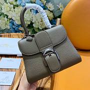 Delvaux Brilliant Mini In Grey Box Calf Size 20x12x15cm - 2