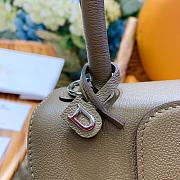 Delvaux Brilliant Mini In Grey Box Calf Size 20x12x15cm - 5