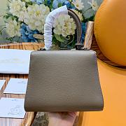 Delvaux Brilliant Mini In Grey Box Calf Size 20x12x15cm - 6