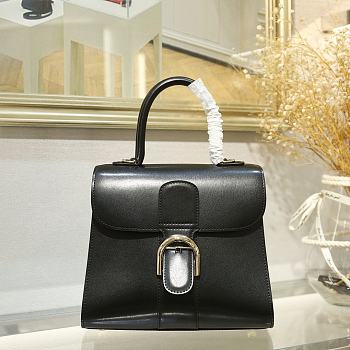 Delvaux Brilliant Mini In Grey Box Calf Size 24x13x21cm