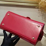 Delvaux Brilliant MM In Red  Box Calf Size 24x13x21cm - 4