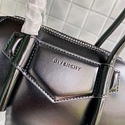 Givenchy medium Antigona Lock Tote Bag In Black BB50G Size 33x23x17cm - 6