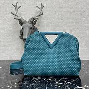 Bottega Veneta Point Top-Handle Bag In Blue 661986 Size 35×12×6.5cm - 1