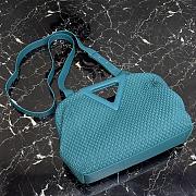 Bottega Veneta Point Top-Handle Bag In Blue 661986 Size 35×12×6.5cm - 3