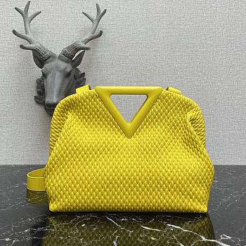 Bottega Veneta Point Top-Handle Bag In Yellow 661986 Size 35×12×6.5cm