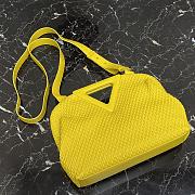 Bottega Veneta Point Top-Handle Bag In Yellow 661986 Size 35×12×6.5cm - 4