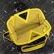 Bottega Veneta Point Top-Handle Bag In Yellow 661986 Size 35×12×6.5cm - 6