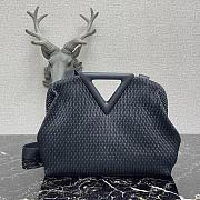 Bottega Veneta Point Top-Handle Bag In Black 661986 Size 35×12×6.5cm - 1