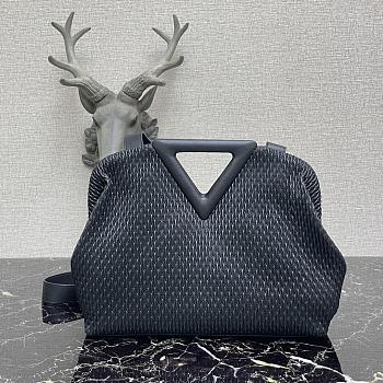 Bottega Veneta Point Top-Handle Bag In Black 661986 Size 35×12×6.5cm
