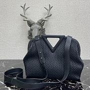 Bottega Veneta Point Top-Handle Bag In Black 661986 Size 35×12×6.5cm - 3