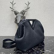 Bottega Veneta Point Top-Handle Bag In Black 661986 Size 35×12×6.5cm - 2