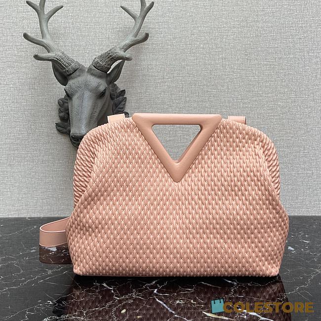 Bottega Veneta Point Top-Handle Bag In Pink 661986 Size 35×12×6.5cm - 1