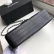 Chanel Classic Chervon Caviar Calfskin Black 25.5cm - 6