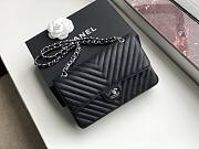 Chanel Classic Chervon Caviar Calfskin Black 25.5cm - 2
