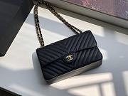 Chanel Classic Chervon Caviar Calfskin Gold Hareware 25.5cm - 2