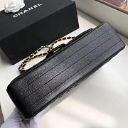 Chanel Classic Chervon Caviar Calfskin Gold Hareware 25.5cm - 5