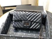 Chanel Lambskin Black Metal Handbag Size 20cm - 2