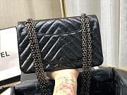 Chanel Lambskin Black Metal Handbag Size 20cm - 4