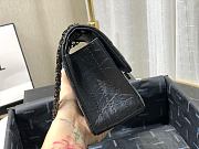 Chanel Lambskin Black Metal Handbag Size 20cm - 3