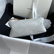 Chanel Mini Reissue Phone Crossbody Bag In Light Grey Size 17x13x5.5cm - 6