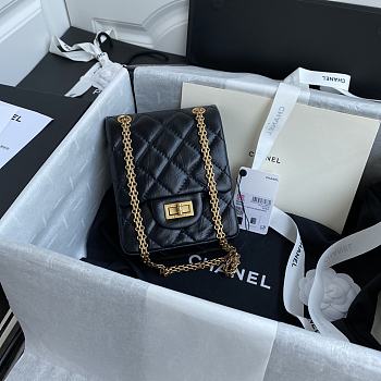 Chanel Mini Reissue Phone Crossbody Bag In Black Size 17x13x5.5cm