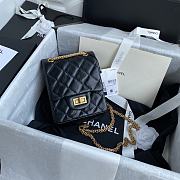 Chanel Mini Reissue Phone Crossbody Bag In Black Size 17x13x5.5cm - 6