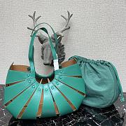 Bottega Veneta The Shell Bag In Blue 65157 Size 40×12×25cm - 3