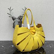 Bottega Veneta The Shell Bag In Yellow 65157 Size 40×12×25cm - 6