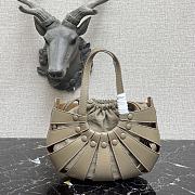 Bottega Veneta The Shell Bag In Grey 65157 Size 40×12×25cm - 1
