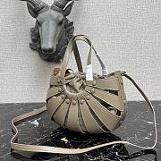 Bottega Veneta The Shell Bag In Grey 65157 Size 40×12×25cm - 6