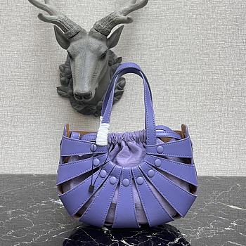Bottega Veneta The Shell Bag In Purple 65157 Size 40×12×25cm