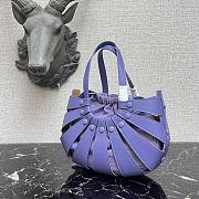 Bottega Veneta The Shell Bag In Purple 65157 Size 40×12×25cm - 2
