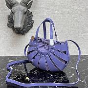 Bottega Veneta The Shell Bag In Purple 65157 Size 40×12×25cm - 5