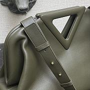 Bottega Veneta Medium Point Top-Handle Bag Dark Green 65244 Size 35x12x6.5cm - 4