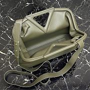 Bottega Veneta Medium Point Top-Handle Bag Dark Green 65244 Size 35x12x6.5cm - 5
