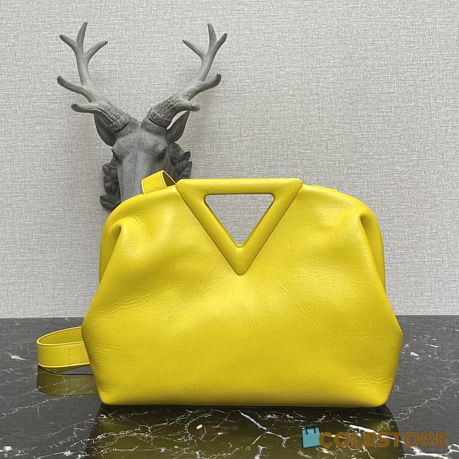 Bottega Veneta Medium Point Top-Handle Bag In Yellow 65244 Size 35x12x6.5cm - 1