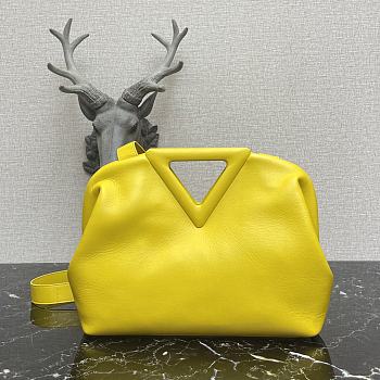 Bottega Veneta Medium Point Top-Handle Bag In Yellow 65244 Size 35x12x6.5cm