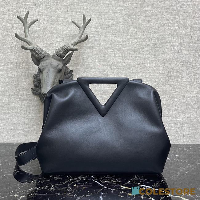 Bottega Veneta Medium Point Top-Handle Bag In Black 65244 Size 35x12x6.5cm - 1