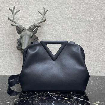 Bottega Veneta Medium Point Top-Handle Bag In Black 65244 Size 35x12x6.5cm